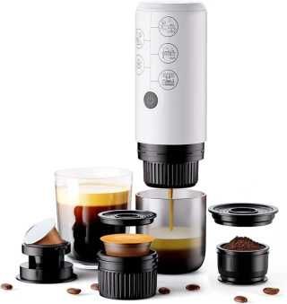 Безжична преносима кафемашина  3 в 1, 20 бара, Съвместима  Nespresso, Dolce Gusto, Мляно кафе