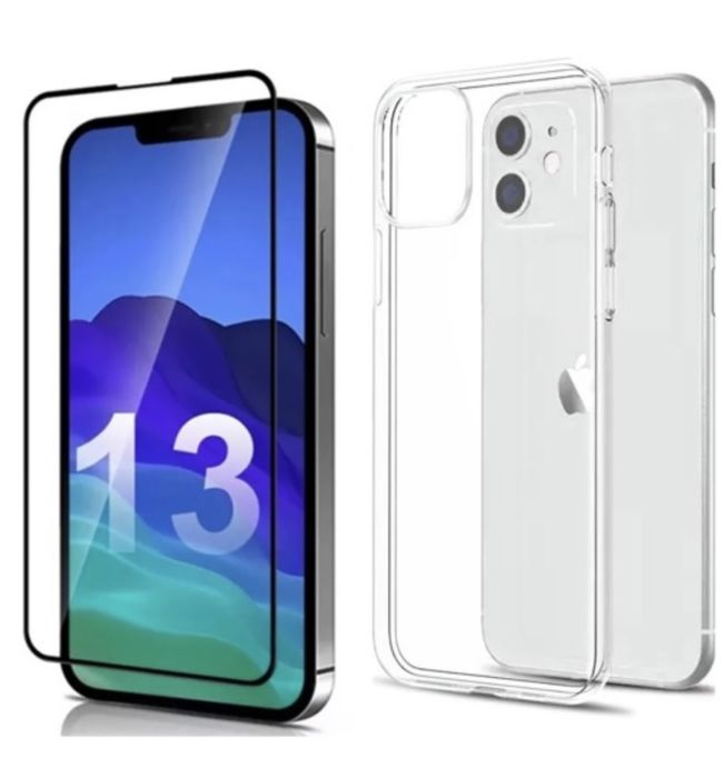 Husa Silc si Folie Sticla Curb Defender Iphone 13/14/15/16E/17 PRO MAX