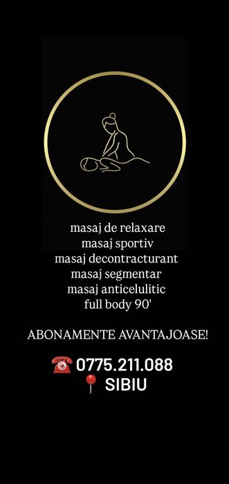 Masaj  Sibiu – Doar pt doamne si domnișoare!!!