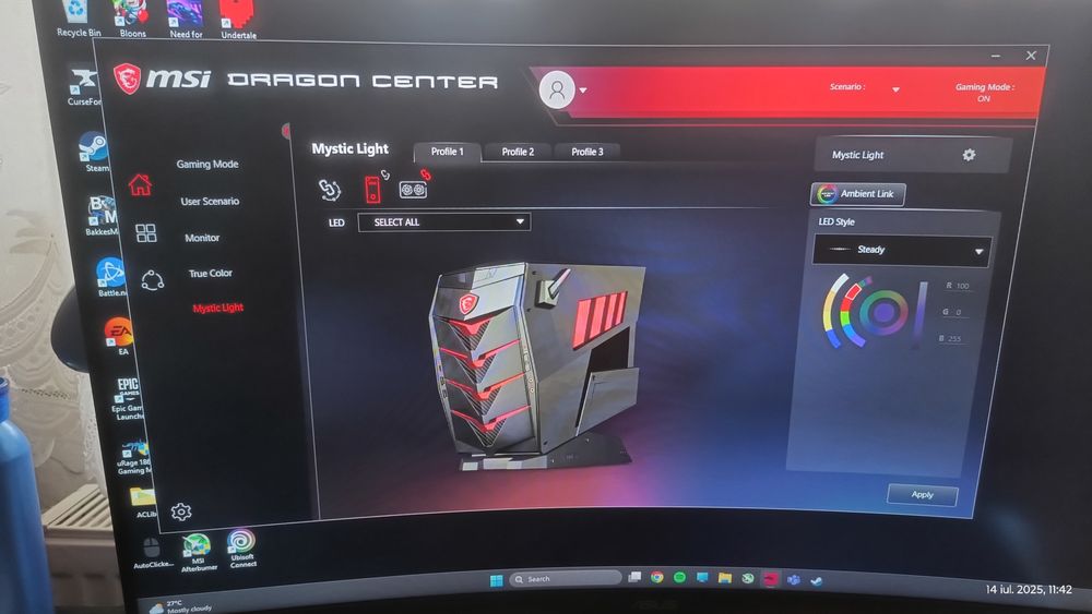 Unitate gaming MSI Aegis 3