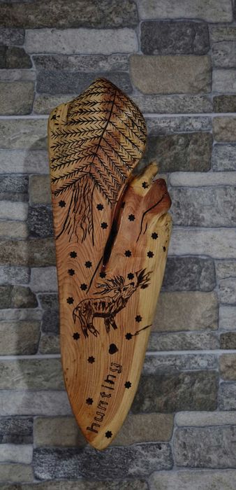 Ръчно изработено пирографирано пано