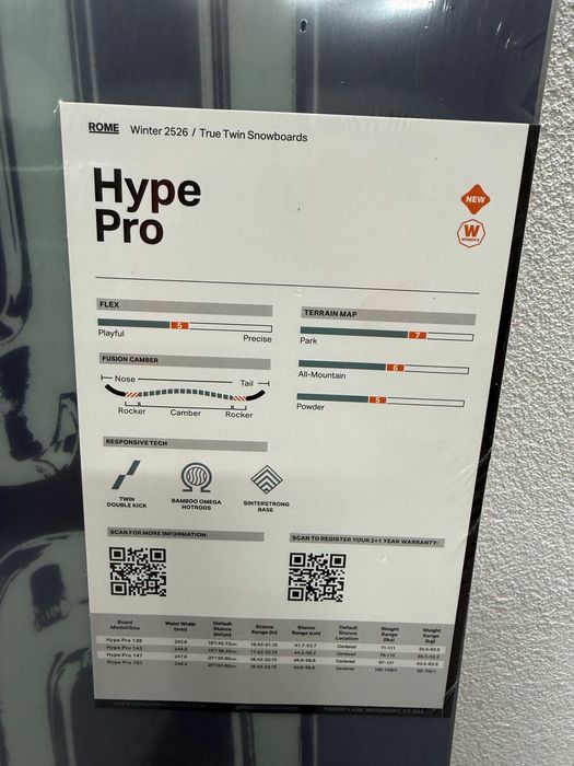 placa noua snowboard rome hype pro L147cm