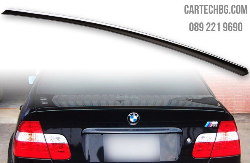 Лип Спойлер за багажник BMW E46 – Черен гланц - БМВ Тунинг