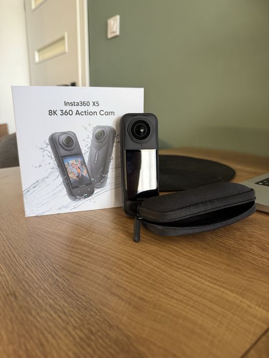 Insta360 X5 8K 360° Action Camera + гаранция + калъф