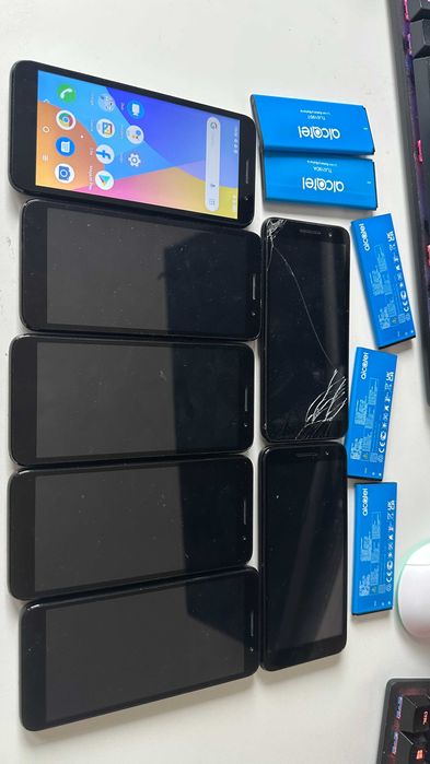 Lot 7 Telefoane Alcatel One Touch - Functionale, Baterii Umflate
