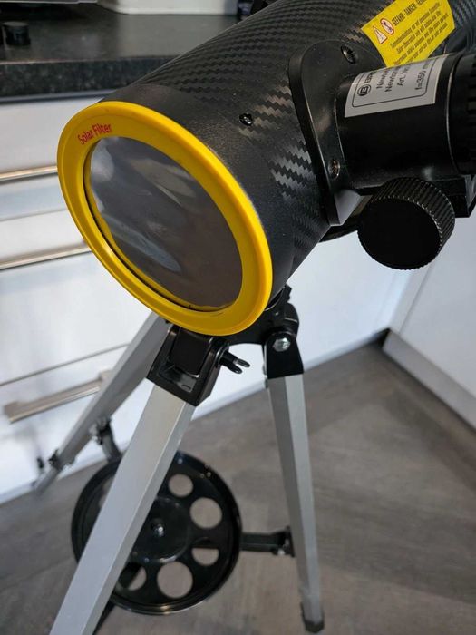 Телескоп BRESSER Solarix 76/350 Telescope - Black черен за слънце луна планети слънчево затъмнение