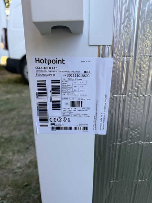 Фризер тип ракла Hotpoint 315L – Отлично състояние (Италия)