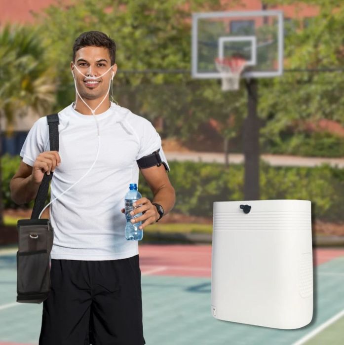 Concentrator 1-5L continuu, portabil usor 2,2 kg oxigen baterie geantă