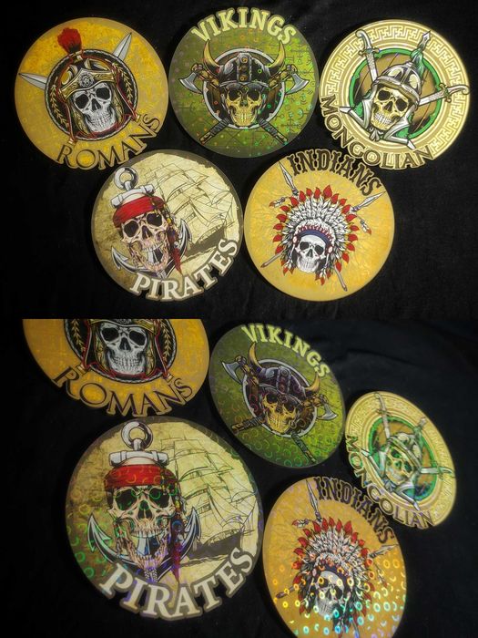 Бирдекели Костеры SKULLS. Подставки под стаканы и кружки. 5 шт.