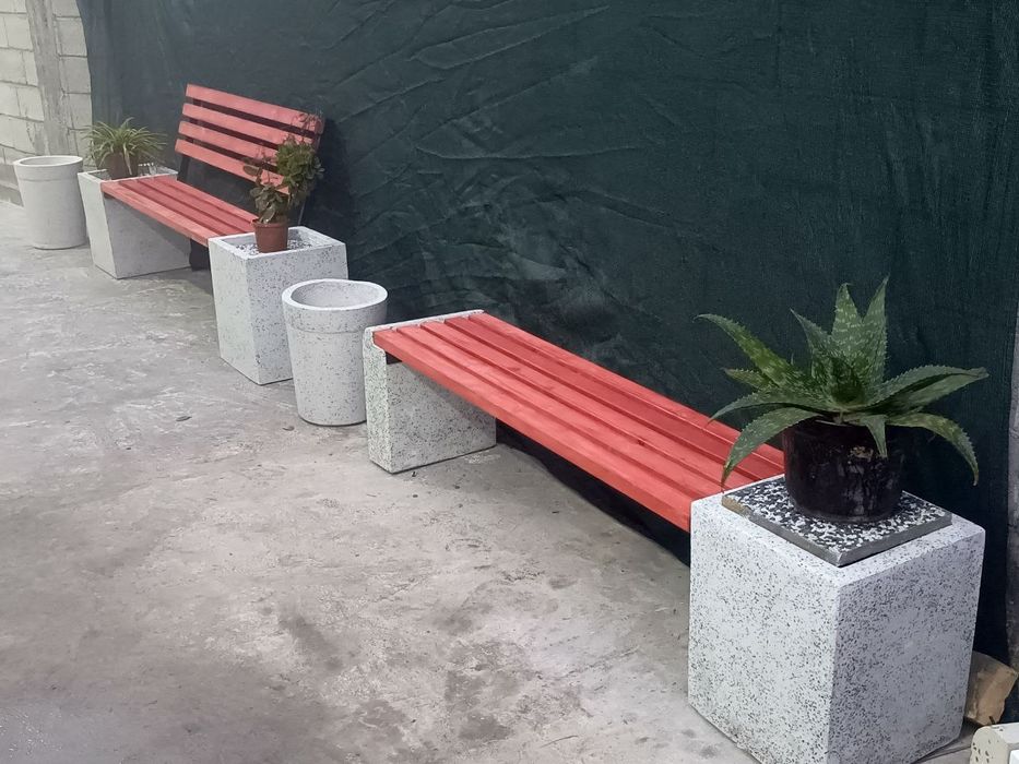 Скамейка урна вазон кашпо