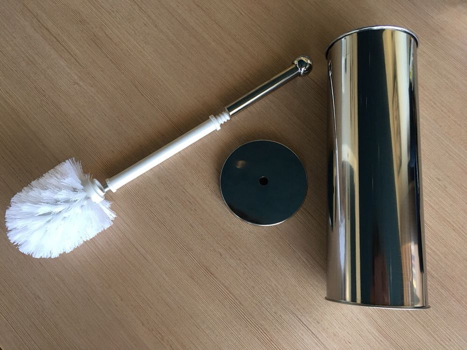 WC четка - INOX, h = 42 см, резервни четки, дръжки, капаче, ботуш.