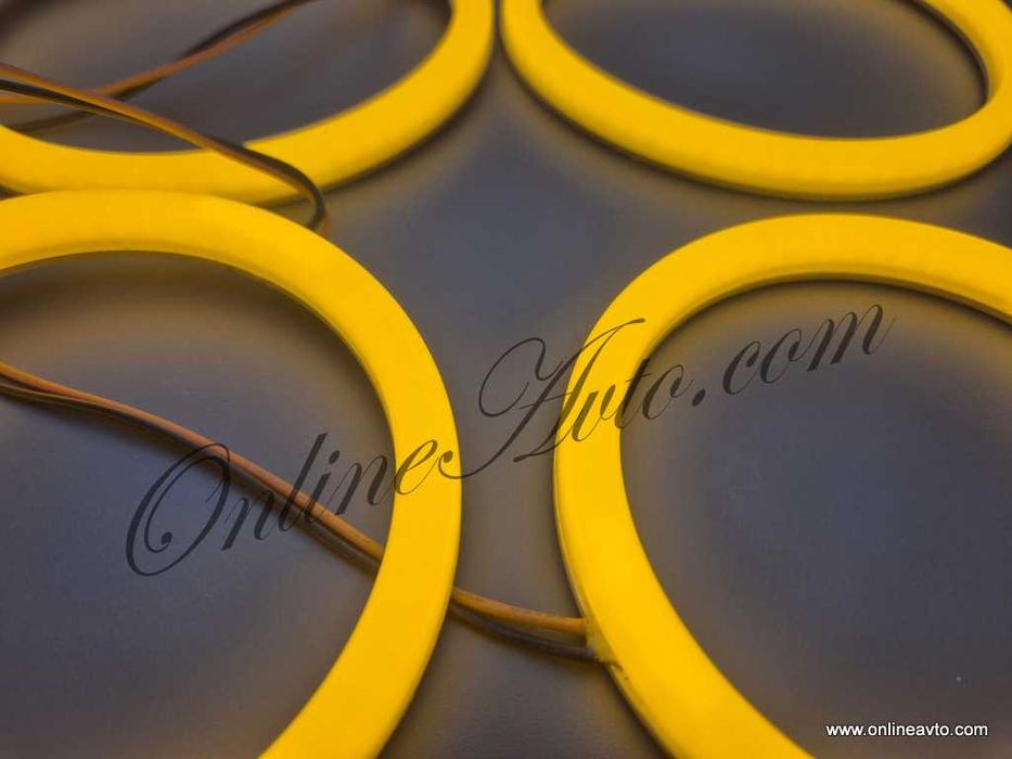 Cotton LED Angel Eyes-Ангелски очи BMW E60/E61 Преди Фейслифт Е60/Е61 Amber/Оранжеви