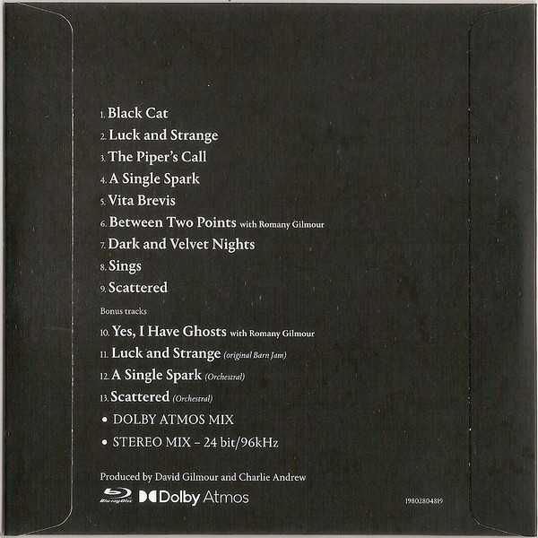 David Gilmour - Luck and Strange 2024 [Bluray Audio]