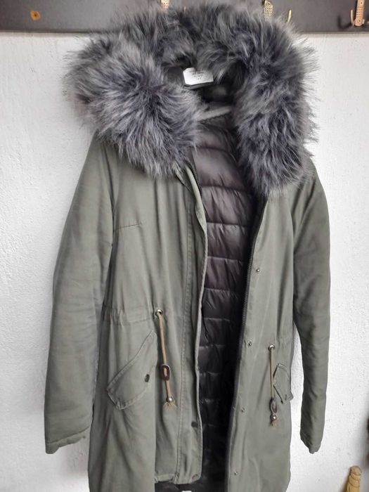 Пухено двулицево зимно яке