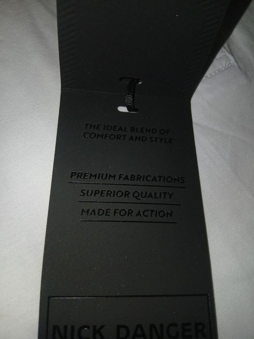 Из Америки, рубашка-поло, бренда Nick Danger white/honey mustard/black