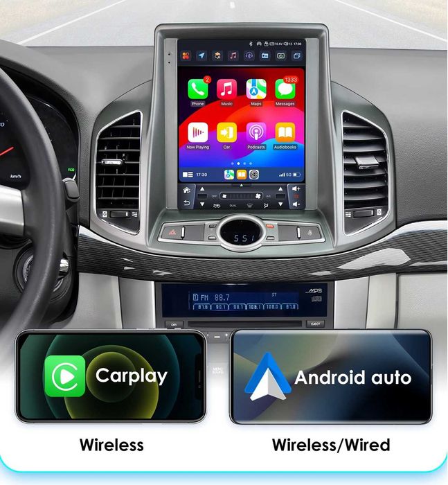 Мултимедия 9,7" за CHEVROLET CAPTIVA I Android 14 Carplay навигация