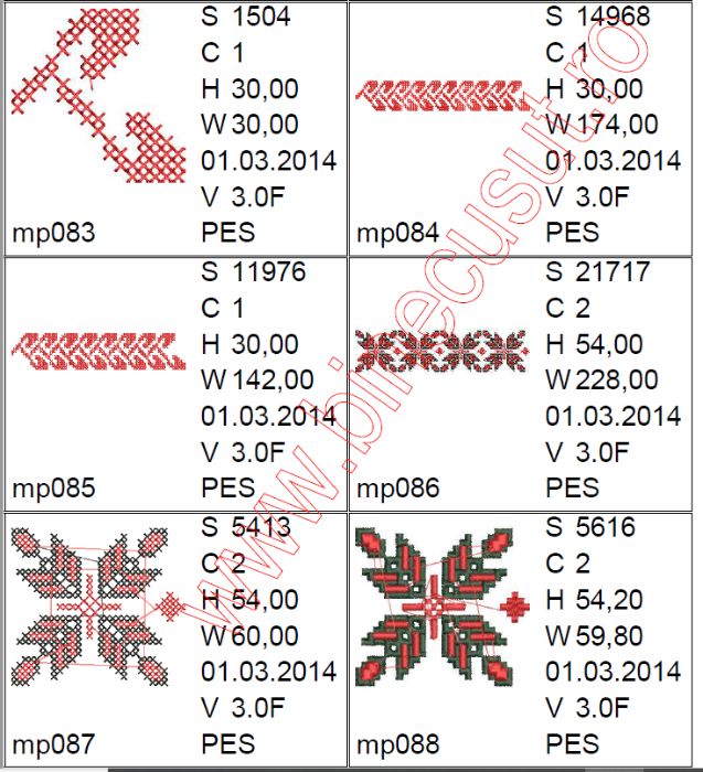 Pachet modele broderie pentru Brother/Ricoma,Tajima etc.+ programe