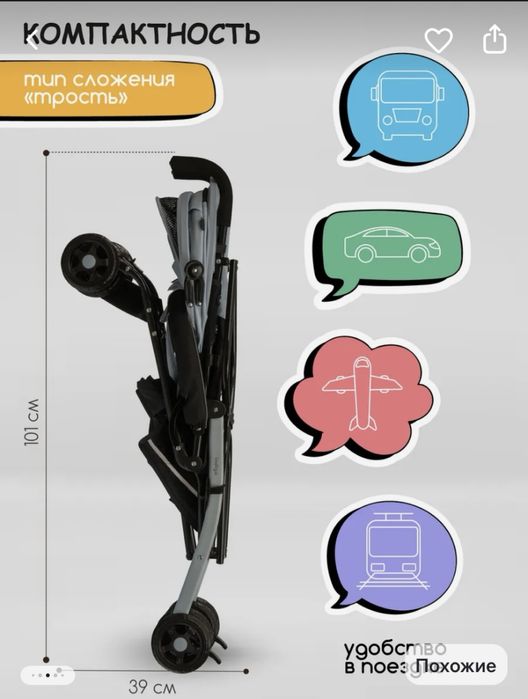 Коляска складная