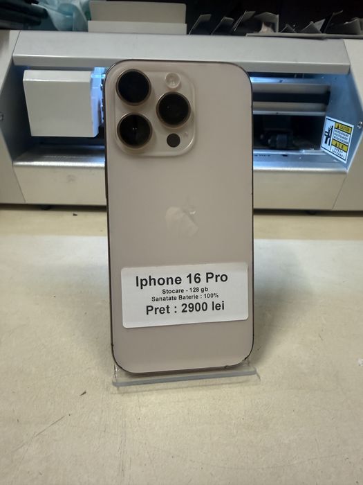 Iphone 16 pro / 128 gb / 100% baterie / garantie