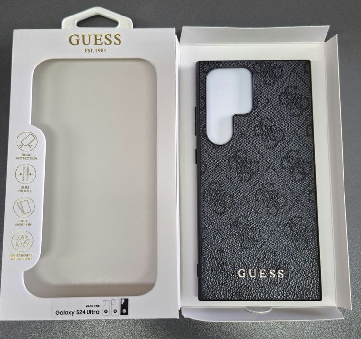 Силикон Guess за Samsung Galaxy S24 Ultra Гръб с  дизайн