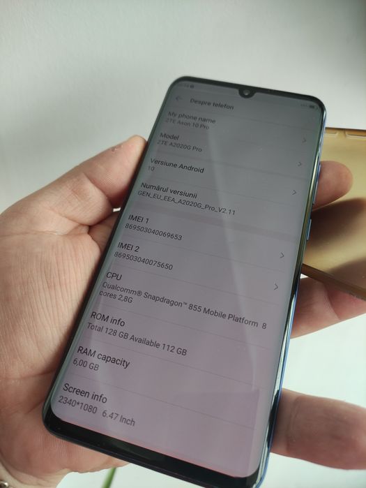 ZTE Axon 10Pro ..128Gb 8Gb dualsim..  probleme display