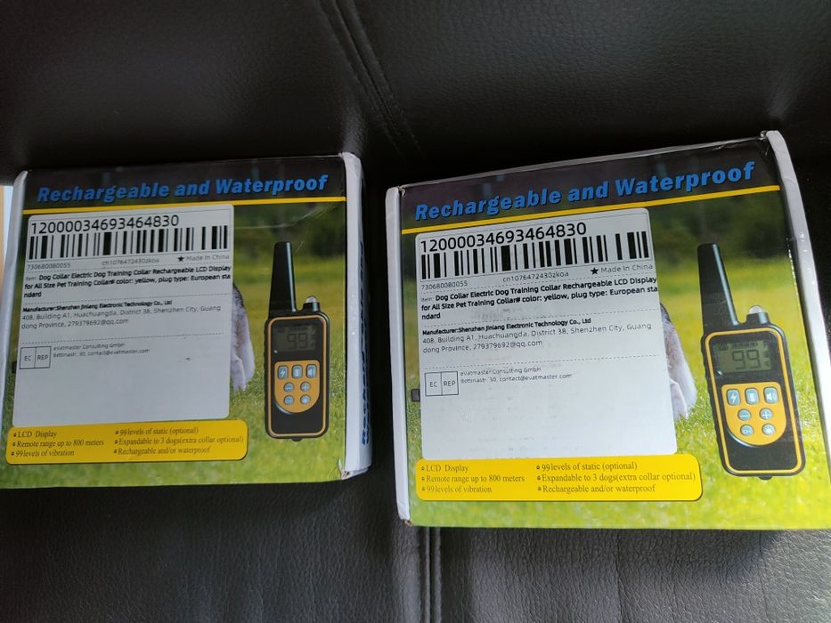 Zgarda cu electroșoc pentru câini , Zgarda cu vibrații sunet și soc