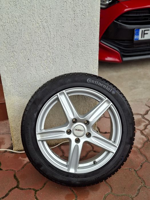 Jante DEZENT 17” + anvelope iarnă CONTINENTAL 215/50 R17 – 5x114.3