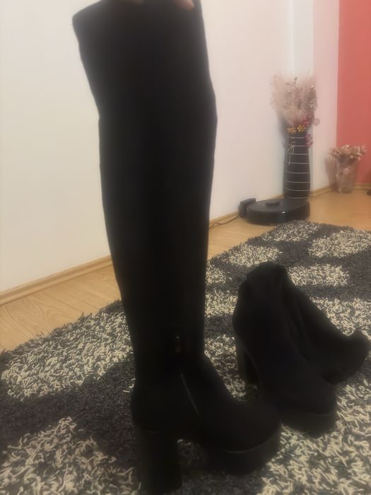 Cizme peste genunchi antilopa
