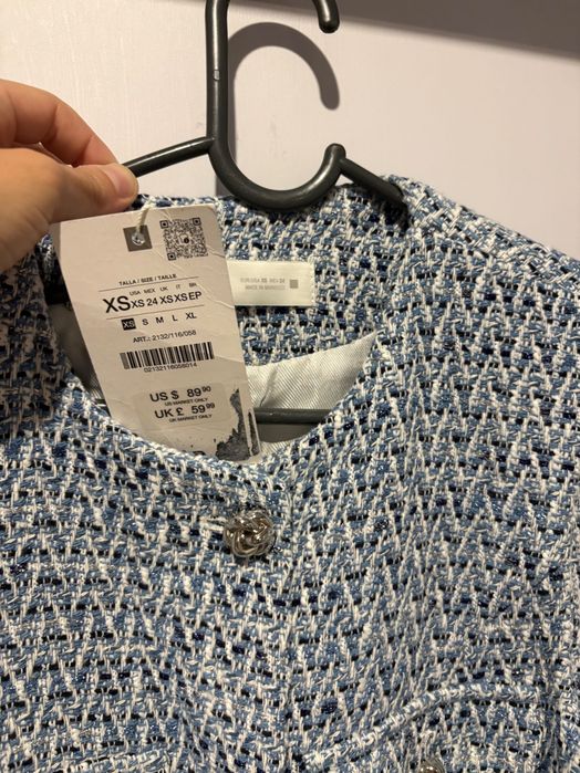 Елек от туид на Zara