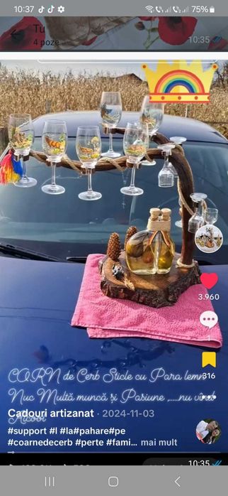 sticle Personalizate ,Suport la Pahare pe Coarne de Cerb,Para,Costume