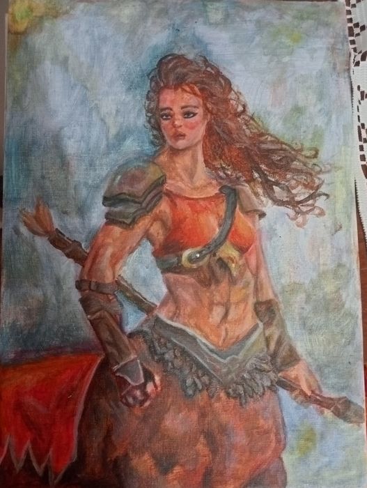Pictura acrilic Centaur