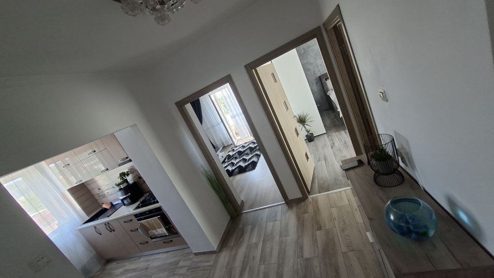Apartament 3 camere + curte si camera de zi (ca la casă)  utilat mobilat