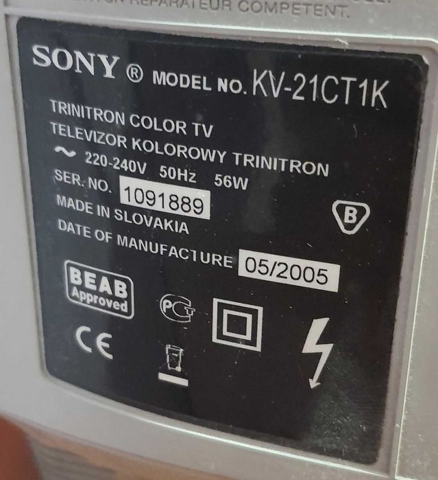 Телевизор SONY KV-21CT1K