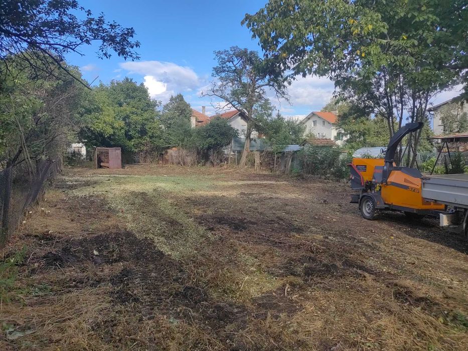 Дробилка за клони. Почистване на запустели терени и дворове