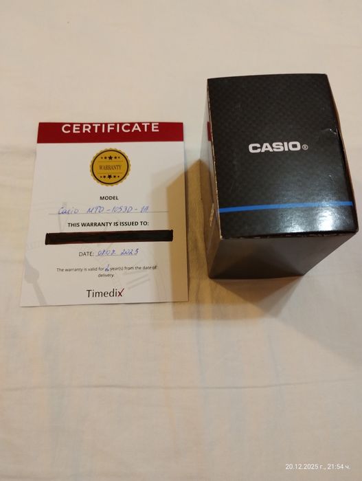 Нов ръчен часовник Casio  водонепропусклив - херметик до 200 м