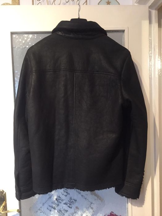 Geaca UGG AUSTRALIA blana naturala neagra cu capse marimea M