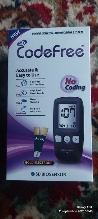 Glucometru SD CodeFree sigilat