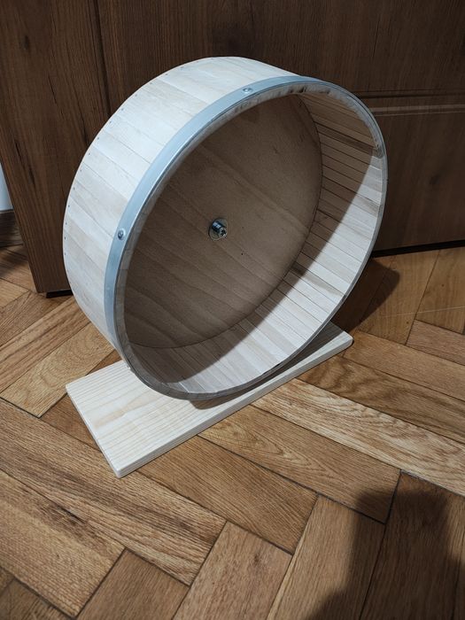 Roata lemn 30cm, Degu si Gerbil protectie impotriva rosaturilor