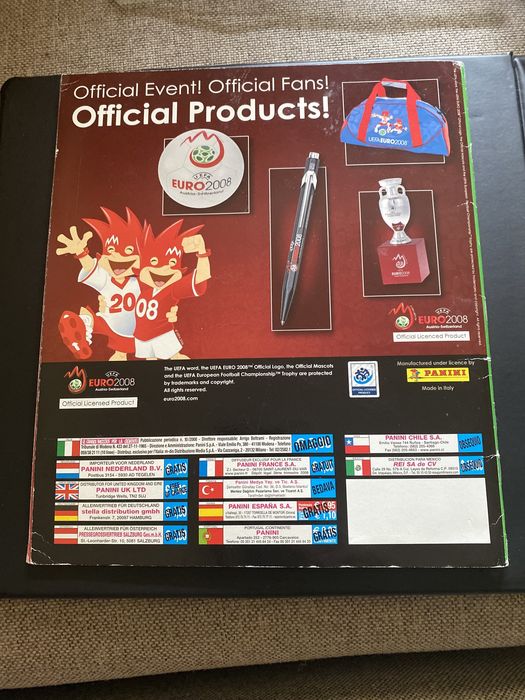 Album Panini Euro 2008 /2016 , Cartonase Toops Ucl /Premier League