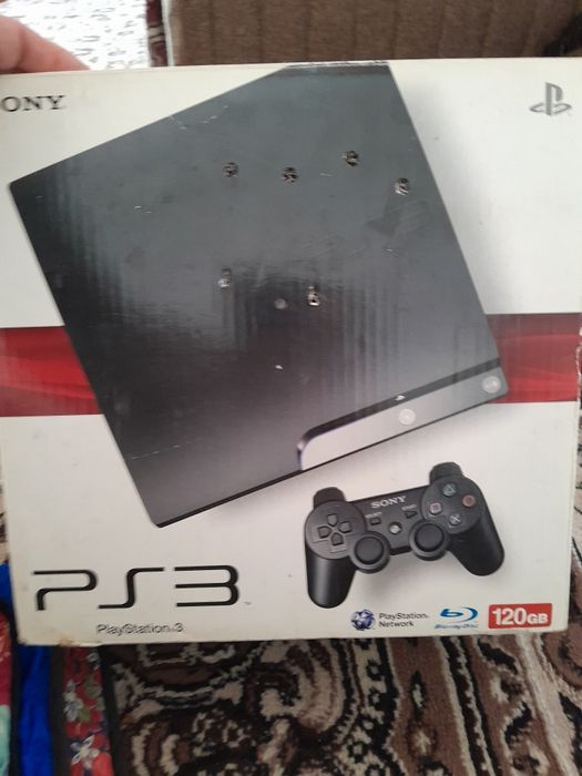 PS3 slim ideal tiniq 2 original djoystik bor karobka dakumenti bor.