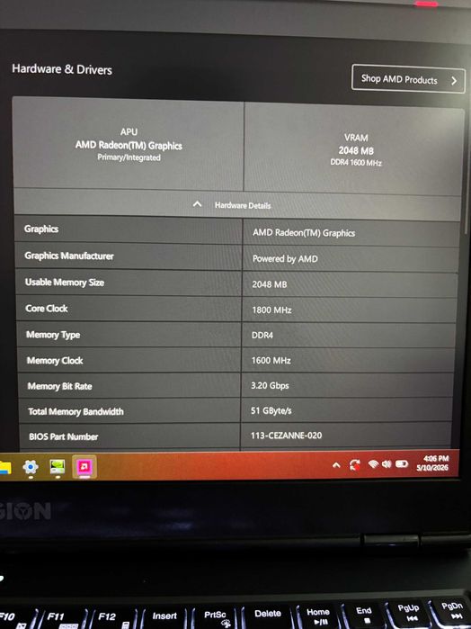 Lenovo Legion 5 Ryzen 5 5600H RTX 3060 16GB RAM 165Hz