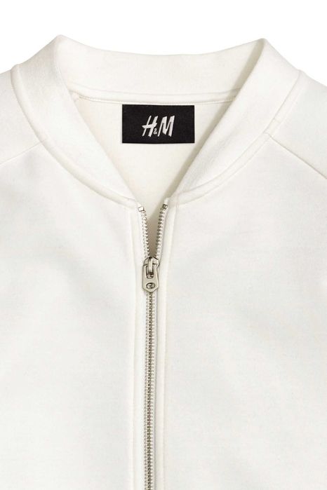 2 x hanorac/jacheta cu fermoar BP/H&M alb sau albastru, mar. M, noi.