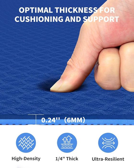 Голяма спортна постелка 183 x 122 см, за йога , фитнес , пилатес