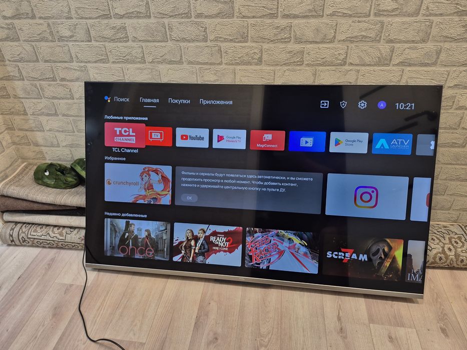 Телевизор 4к HDR TCL состояние хороший
