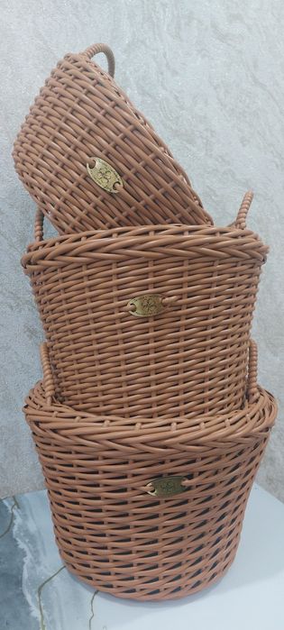 Продам кашпо из ротанга. Ручная работа