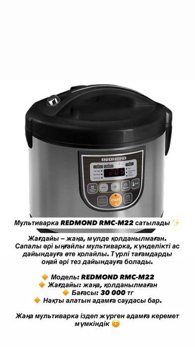 Мультиварка REDMOND RMC-M22