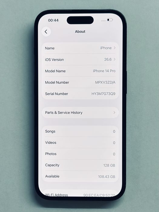 iPhone 14 Pro Black 100% battery