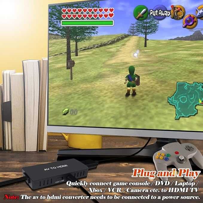 RuiPuo Конвертор RCA към HDMI