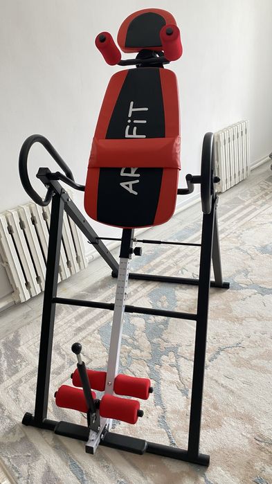 Инверсионный стол SHOPIK SpinFlex красный, черный