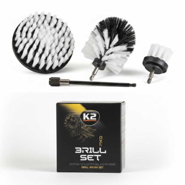 Набор щёток на дрель для детейлинга и клининга K2 BRILL SET